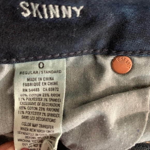 American Eagle Dark Blue Wash Super Stretch Skinny Jeans - Picture 9 of 9